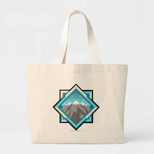 Team Terror Mountain Logo Grote Tote Bag (Voorkant)