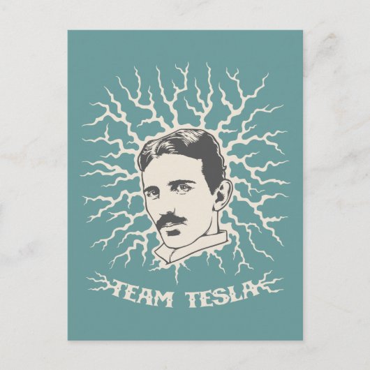 Team Tesla Briefkaart (Voorkant)