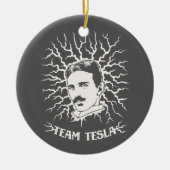 Team Tesla Keramisch Ornament (Voorkant)