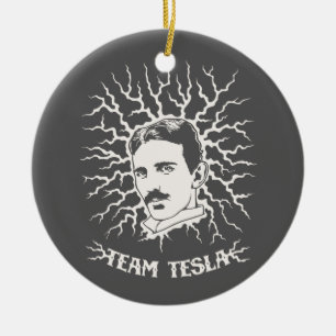 Team Tesla Keramisch Ornament