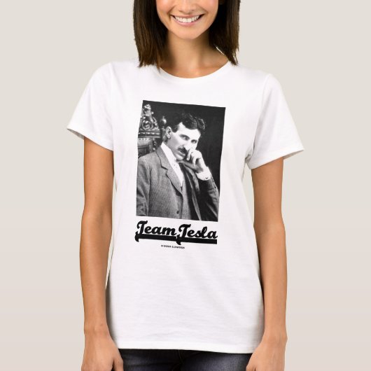 Team Tesla (Nikola Tesla) T-shirt (Voorkant)