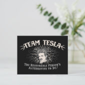 Team Tesla Static Hair Briefkaart (Staand voorkant)