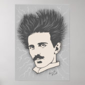 Team Tesla Static Hair Poster (Voorkant)