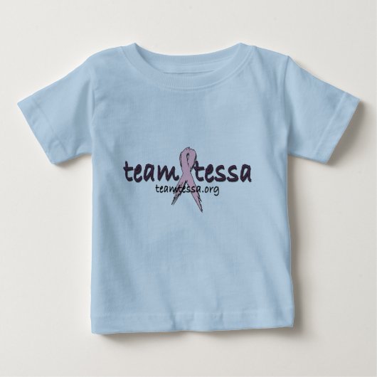 Team Tessa Baby T-shirt - blauw (Voorkant)