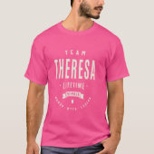 Team Theresa Lifetime Member Grappige naam Theresa T-shirt (Voorkant)