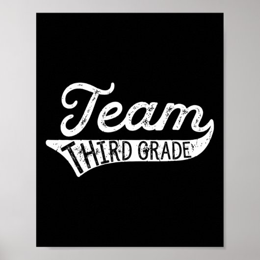 Team Third Grade - Student Teacher Ck To School Poster (Voorkant)
