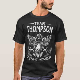 Team THOMPSON Levenslang Lid Achternaam T-shirt