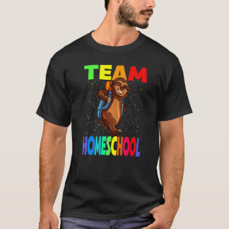 Team Thuisonderwijs Terug naar School Luiaard Stud T-shirt