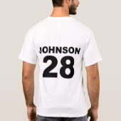 Team Thunder Jersey - Mr Johnson T-shirt (Achterkant)