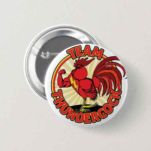 Team Thundercock Merchandise Ronde Button 5,7 Cm (Voorkant /achterkant)