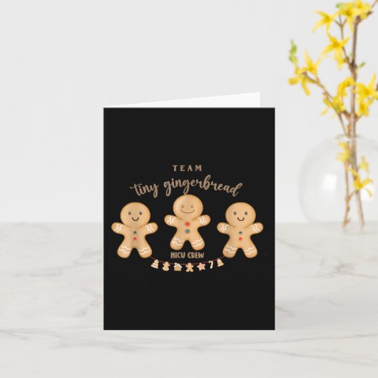 Team Tiny Gingerbread NICU Crew Verpleegster Chris Kaart (Gele Bloem)