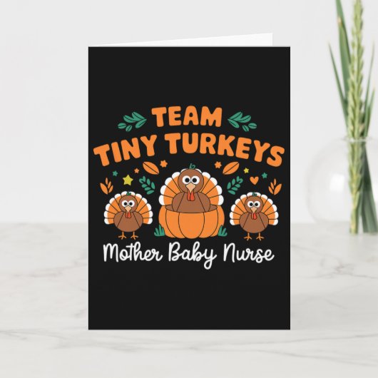 Team Tiny Turkeys Nicu Mother beroemd gemaakt door Kaart (Voorkant)
