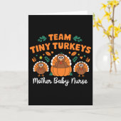 Team Tiny Turkeys Nicu Mother beroemd gemaakt door Kaart (Gele Bloem)