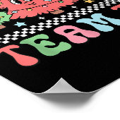 Team Tk Teacher Christmas Sweater Retro Xmas Tree  Poster (Hoek)