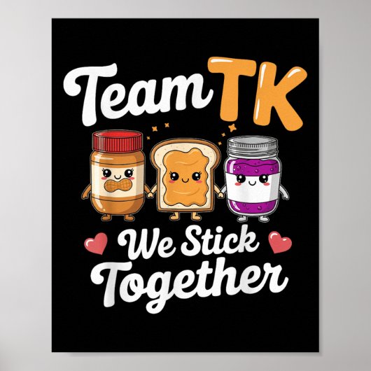 Team to Teacher Transitional Kindergarten Terug na Poster (Voorkant)