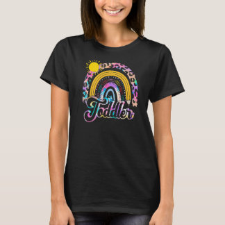 Team Toddler Squad terug naar school Rainbow Kinde T-shirt