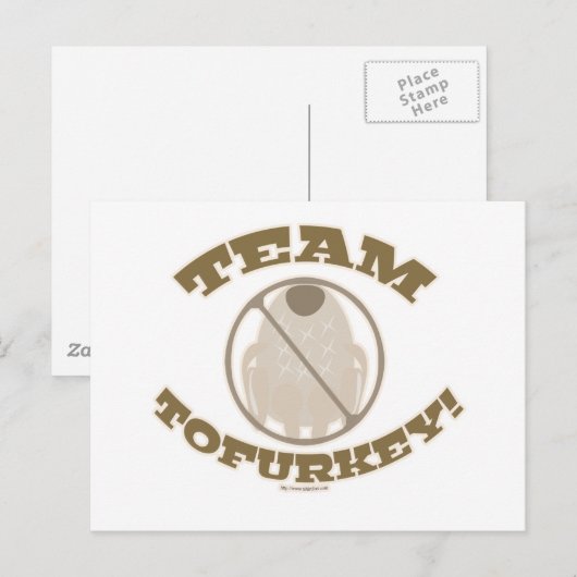 Team Tofurkey Briefkaart (Voorkant / Achterkant)