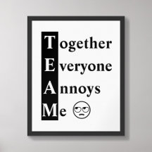 TEAM Together Iedereen ergert me aan typografie Po