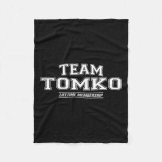 Team Tomko _ Trots op familienaam achternaam cadea Fleece Deken