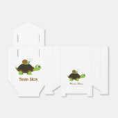 Team Trage Cute Cartoon Turtle and Snail Bedankdoosjes (Uitgevouwen)