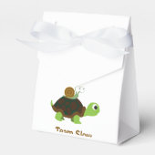 Team Trage Cute Cartoon Turtle and Snail Bedankdoosjes (Voorkant Zijde)