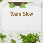 Team Trage Cute Cartoon Turtle and Snail Theedoek (Gevouwen)