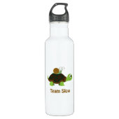 Team Trage Cute Cartoon Turtle and Snail Waterfles (Voorkant)