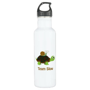 Team Trage Cute Cartoon Turtle and Snail Waterfles
