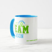 Team Transplant Sport Groen Lint  Mok (Voorkant links)