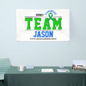 Team Transplant Sport Groen Lint  Spandoek (Beurs)