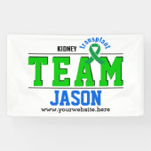 Team Transplant Sport Groen Lint  Spandoek (Horizontaal)