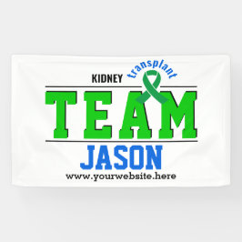 Team Transplant Sport Groen Lint  Spandoek