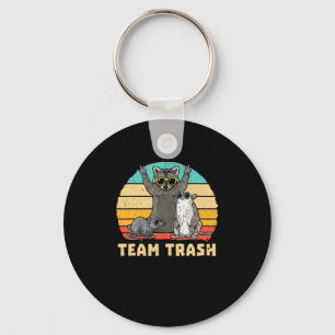 Team Trash Opossum Raccoon Rat, Funny Animals Garb Sleutelhanger