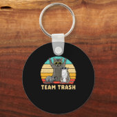 Team Trash Opossum Raccoon Rat, Funny Animals Garb Sleutelhanger (Voorkant)