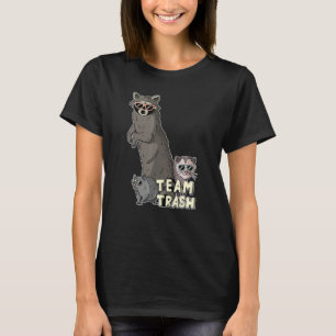 Team Trash Opossum Raccoon Rat, Funny Animals Garb T-shirt