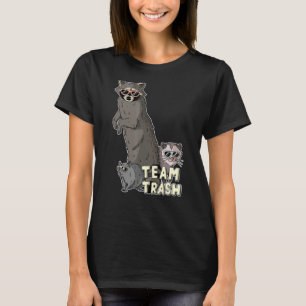 Team Trash Opossum Raccoon Rat, Funny Animals Garb T-shirt