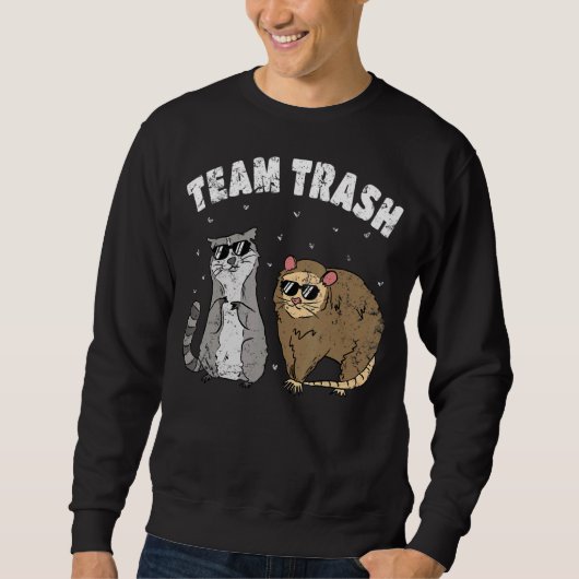 Team Trash Raccoon Rat Trui (Voorkant)