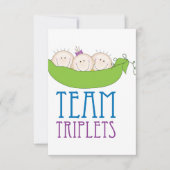 Team Triplets Bedankkaart (Voorkant)