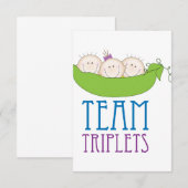 Team Triplets Bedankkaart (Voorkant / Achterkant)