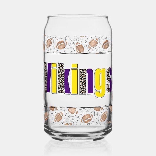 Team trots blikvorm glas (Voorkant)