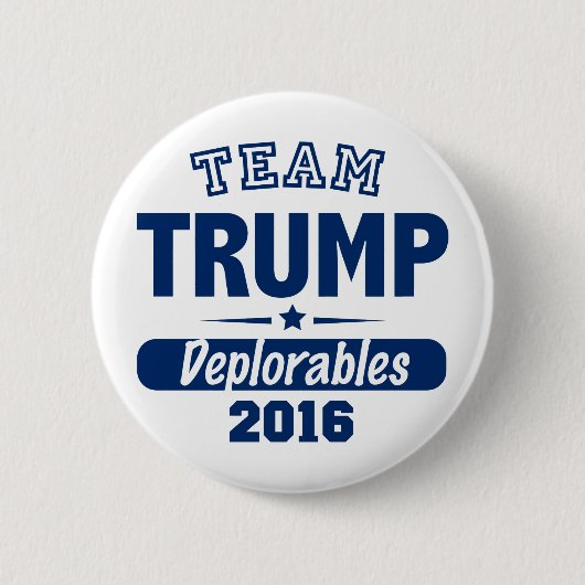 Team Trump Dekreables Ronde Button 5,7 Cm (Voorkant)