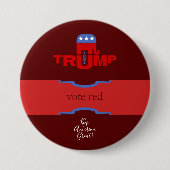 Team Trump Republikein Ronde Button 7,6 Cm (Voorkant)