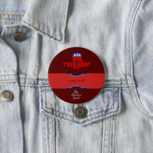 Team Trump Republikein Ronde Button 7,6 Cm