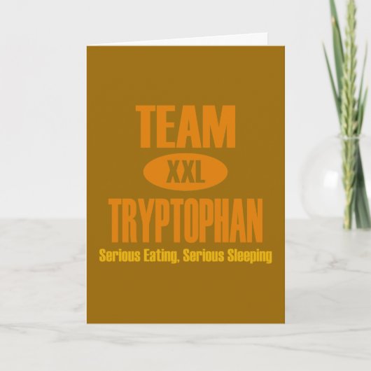 Team Tryptofaan Feestdagen Kaart (Voorkant)