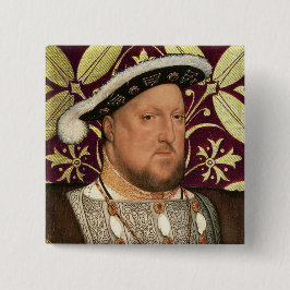 Team Tudor - Portret van koning Hendrik VIII Vierkante Button 5,1 Cm