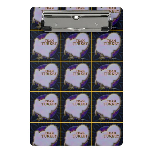 Team Turkije Mini Klembord (Voorkant)