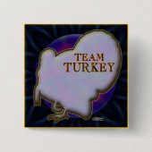 Team Turkije Vierkante Button 5,1 Cm (Voorkant)