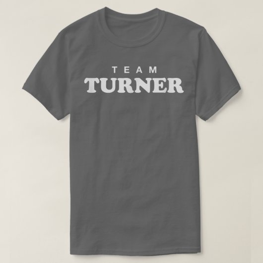Team Turner Gepersonaliseerde Achternaam Bruid Bru T-shirt (Design voorkant)