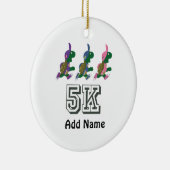 Team Turtle 5K Keramisch Ornament (Rechts)