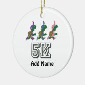 Team Turtle 5K Keramisch Ornament (Links)